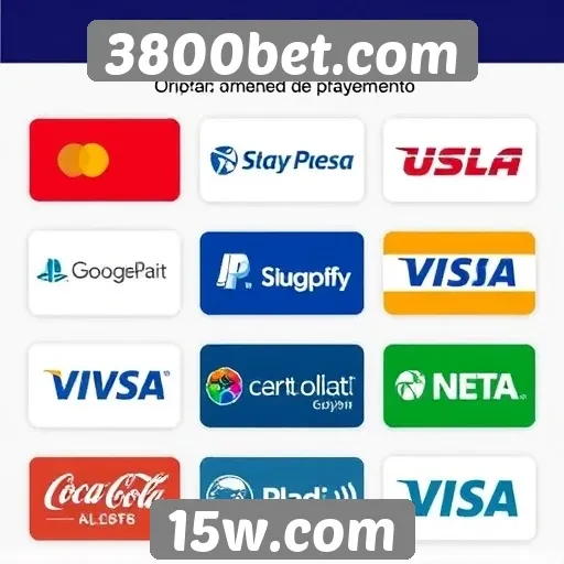 Métodos de pagamento disponíveis em 3800bet.com